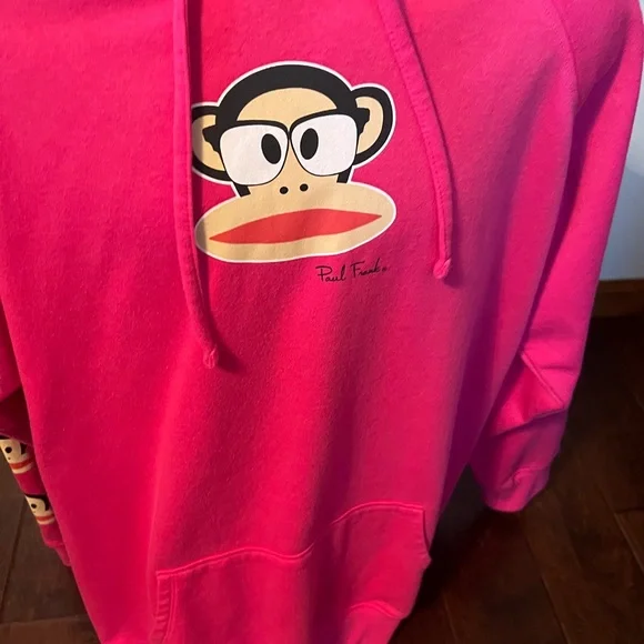 Torrid 3 (3x 22/24) Paul Frank Monkey Punk Retro Cozy Fleece Hoodie Sweatshirt - Picture 9 of 10